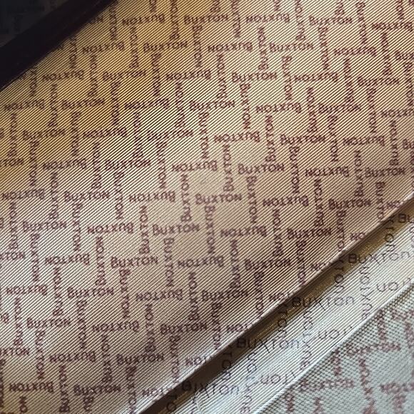 Womens Buxton Leather Wallet Vintage Red Clutch Change Purse Checkbook Slot‎ - Picture 6 of 10